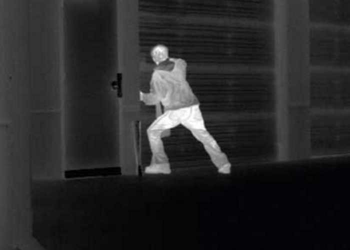 Thermal image from a thermal image camera