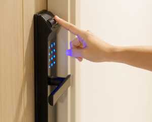 fingerprint access on door